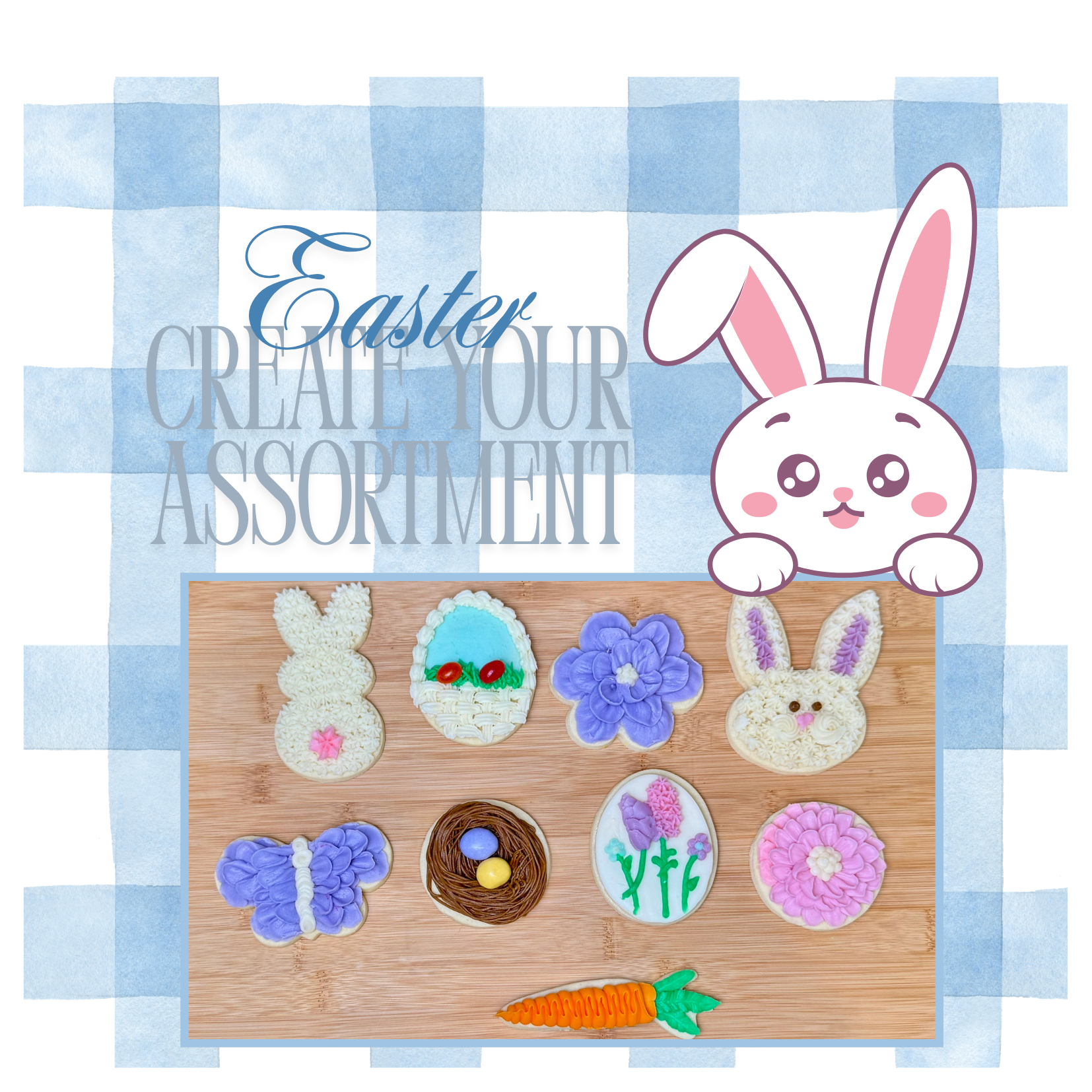 Create Your Own Dozen Easter Cookies