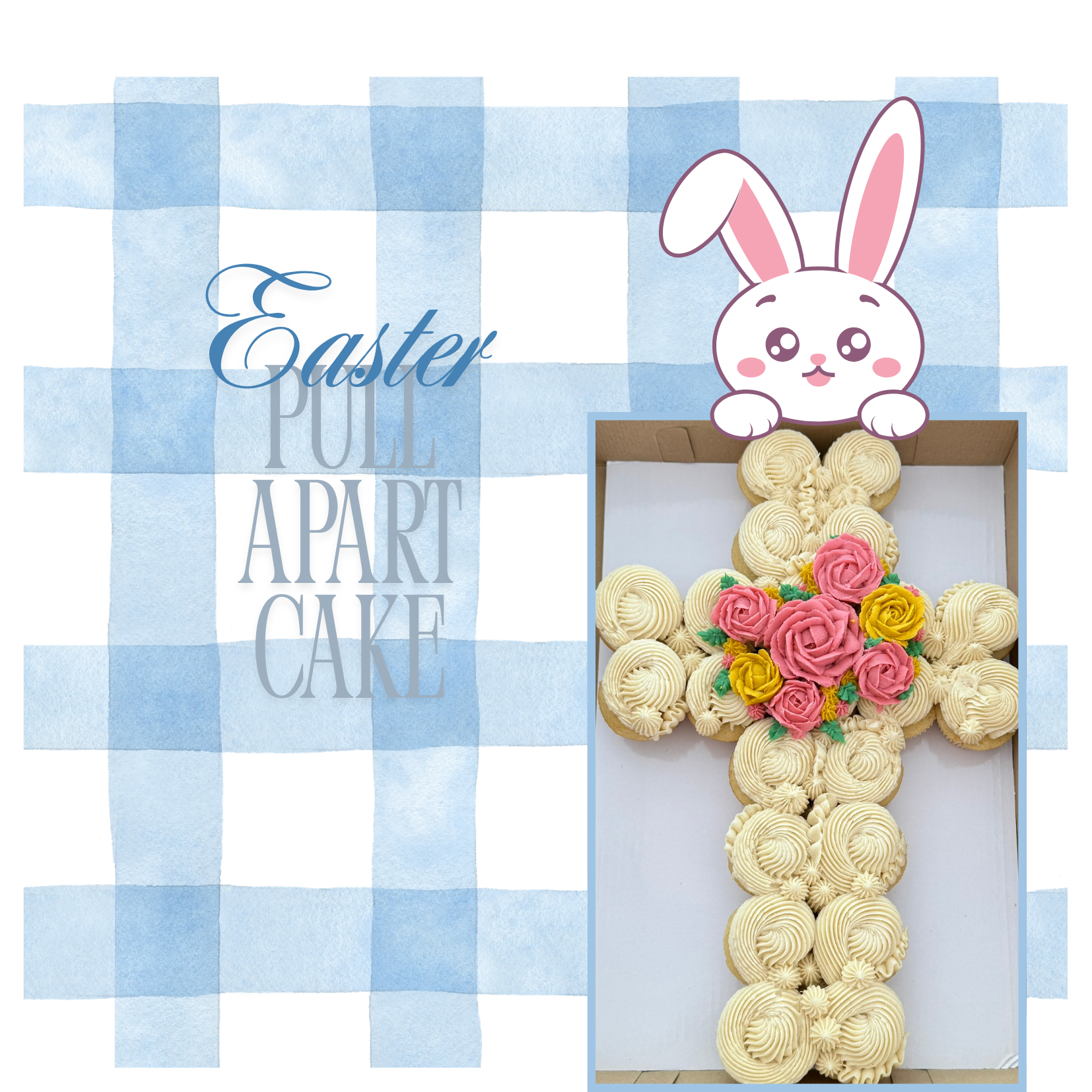 Easter Cross Pull Apart Cake