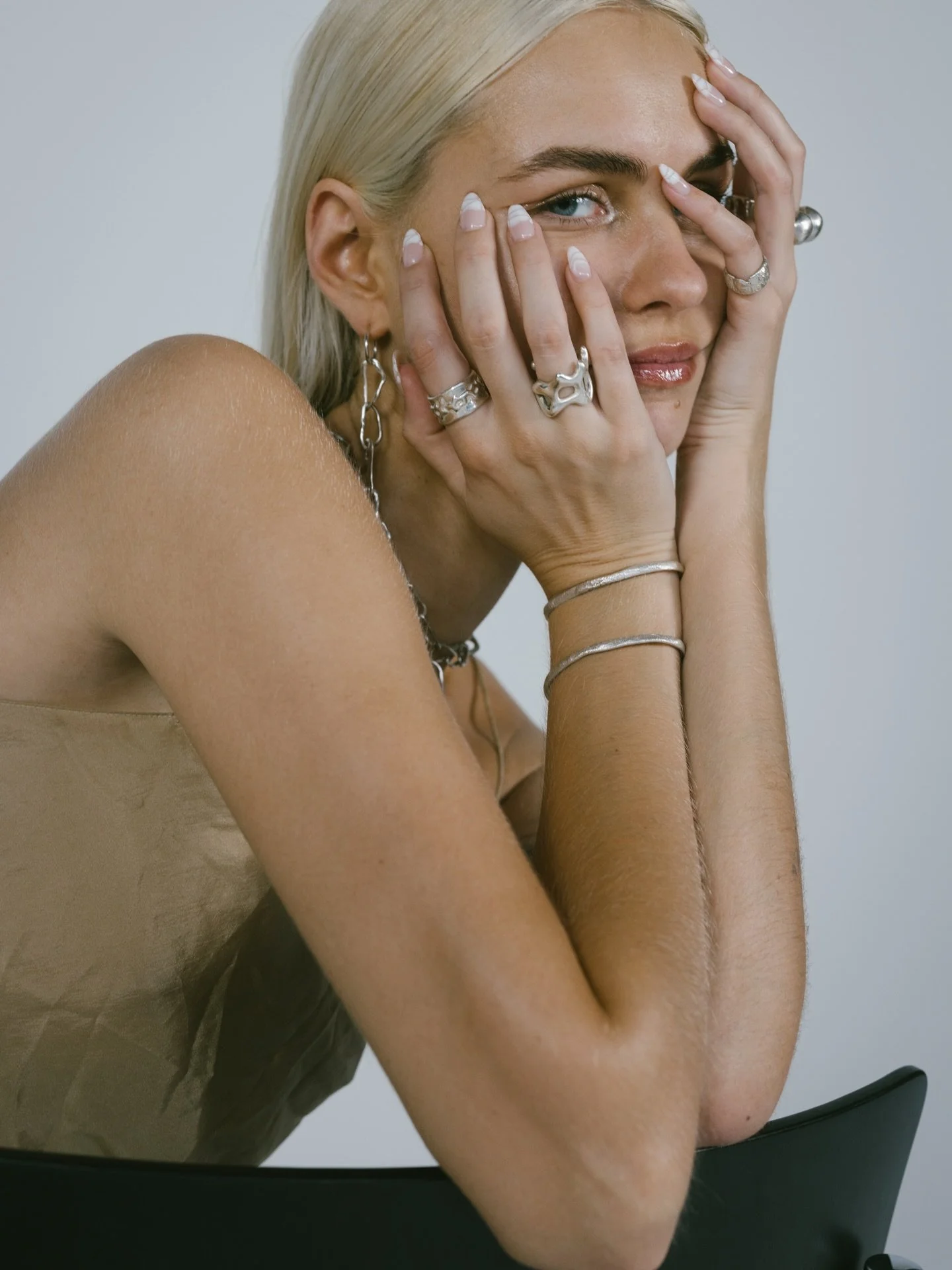 More shots of Laura, photographed by Marie &mdash; adorned in our jewelry 💋

Photography @marielnsng 
Talent @lauravongarrel