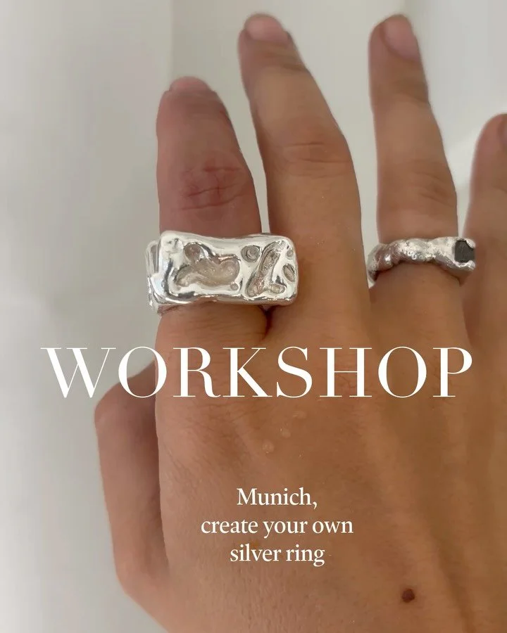 Hosting a wax-to-silver workshop in Munich, in this wonderful space, feels very special to us. @the.hausimtal 
Munich, we&rsquo;ll see you very soon &mdash; a few spots are still available.
Come with your loved ones and create a jewelry piece made to
