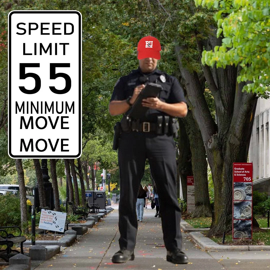 BU Enforces Minimum Walking Speed Limit on Commonwealth 