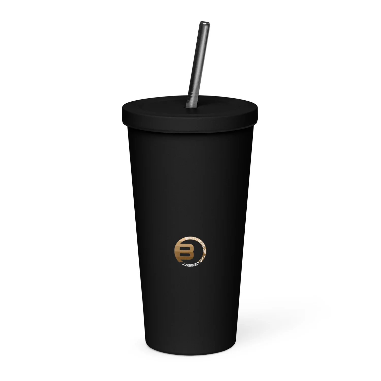 Insulated tumbler with a straw  Brothers of the Desert