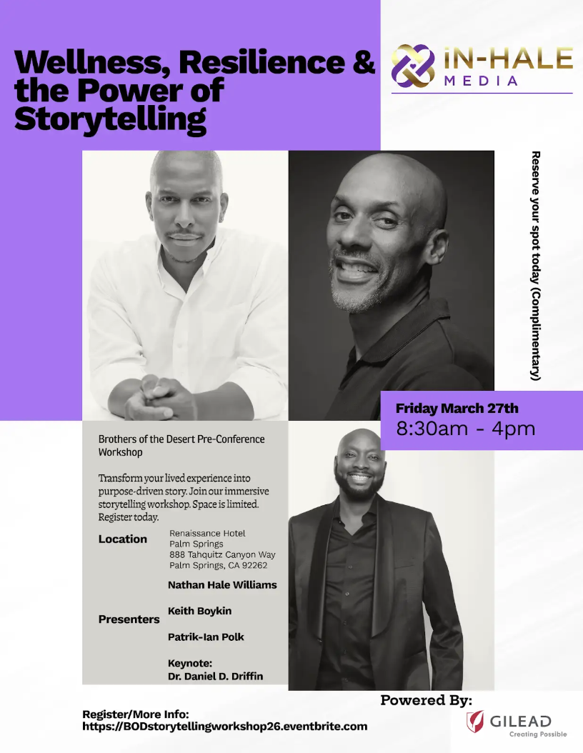 Wellness, Resilience, &amp; the Power of Storytelling: Brothers of the Desert Pre-Conference Workshop