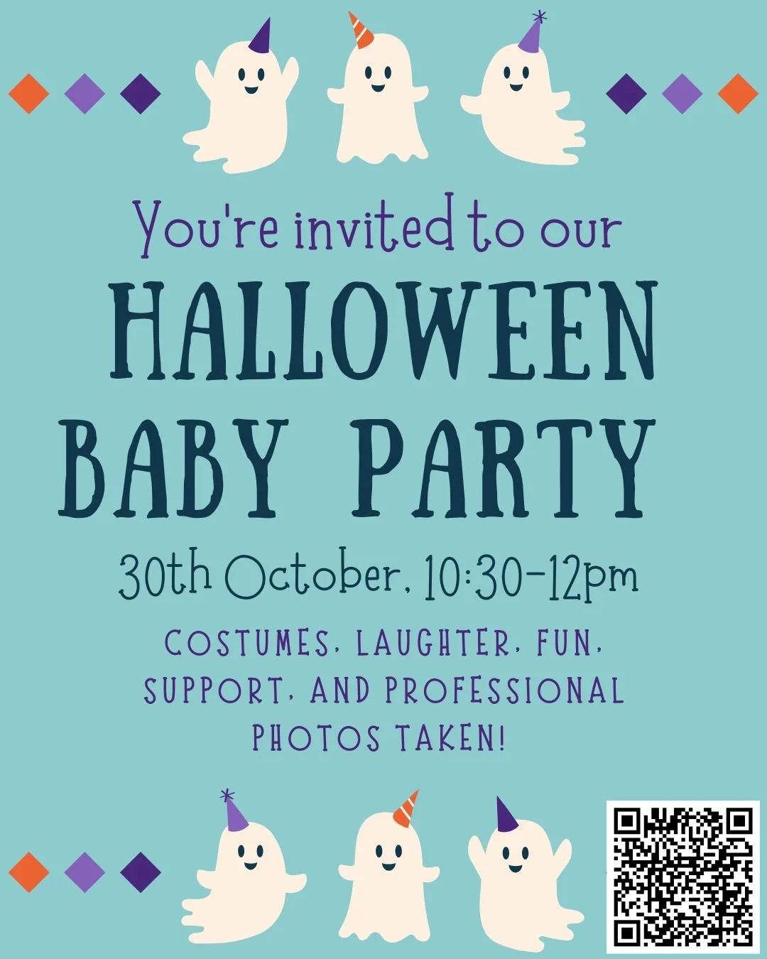 🧡👻 Fill your cup (and your camera roll!) with Halloween cuteness!

Join us for a cozy little pop-up just for babies in costume &mdash; and the parents who could use a breather, a laugh, and some support. 🎃

✨ Expect tiny pumpkins, big smiles, warm