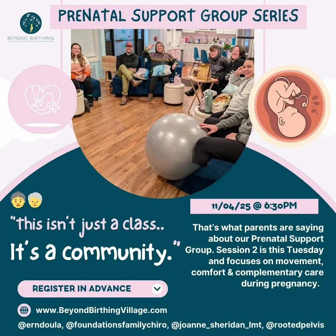 &ldquo;This isn&rsquo;t just a class&mdash;it&rsquo;s community.&rdquo; That&rsquo;s what parents are saying about our Prenatal Support Group. Session 2 is this Tuesday and focuses on movement, comfort &amp; complementary care during pregnancy. 

Tag