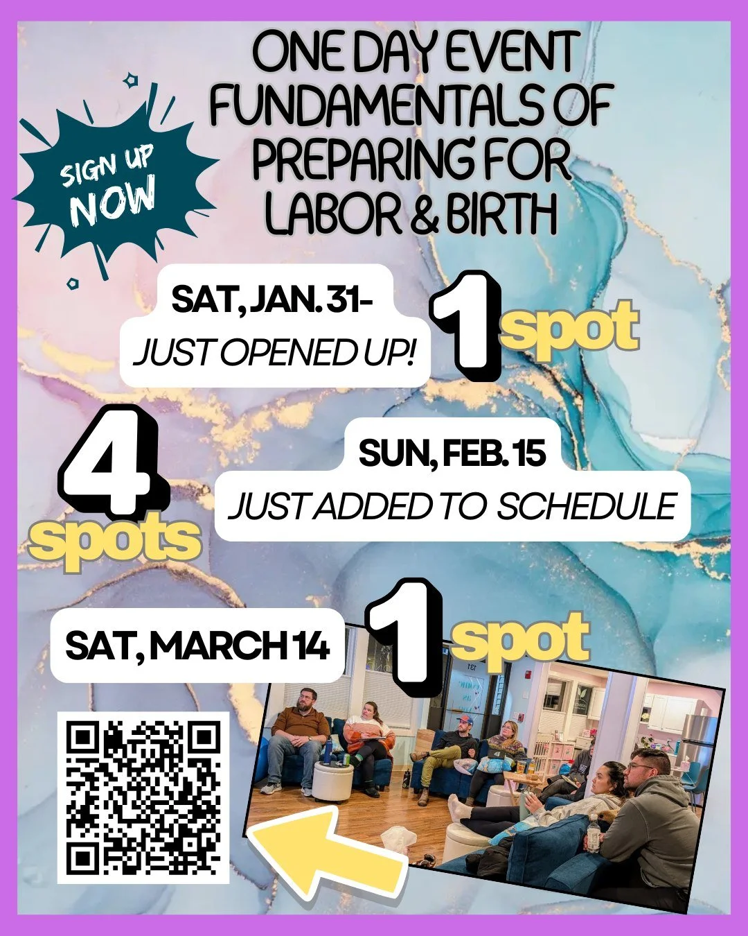 Our Fundamentals of Preparing for Labor &amp; Birth is one of our most popular classes and it sells out FAST! Please book early! We just added a new one to the schedule and have had one spot just open up for this weekend. We purposely keep classes sm
