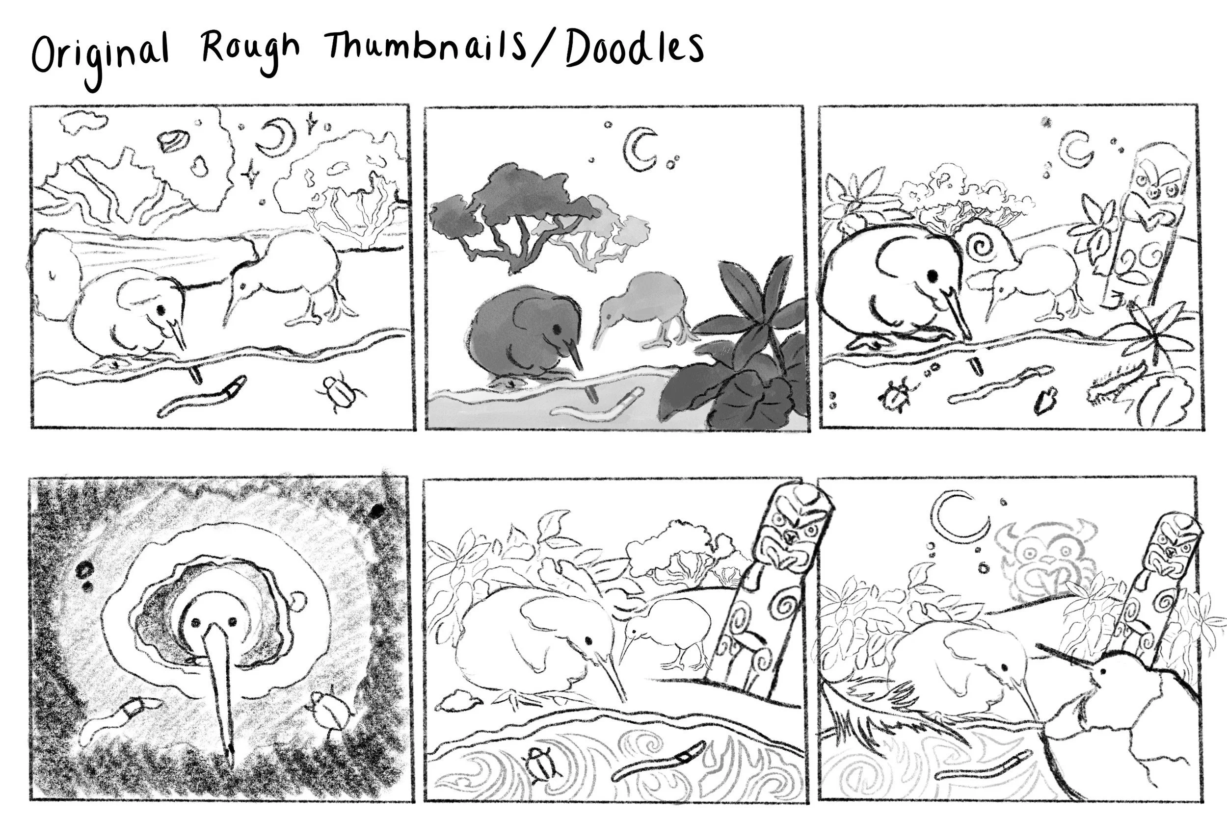 Initial concept sketches