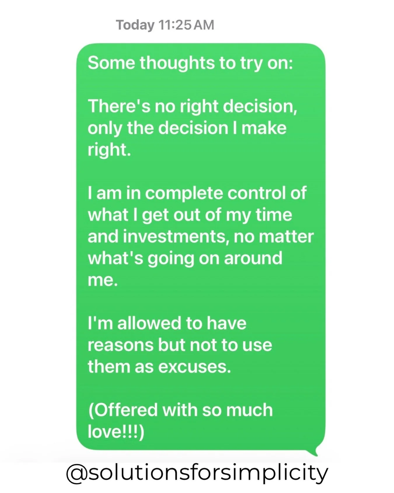 Tough love for a minute: I hear from so many women about all the reasons why they CAN&rsquo;T do something.

Why they&rsquo;re too busy.

Why it&rsquo;s not a good time.

Why they can&rsquo;t afford it.

Why it&rsquo;s not worth the investment if the