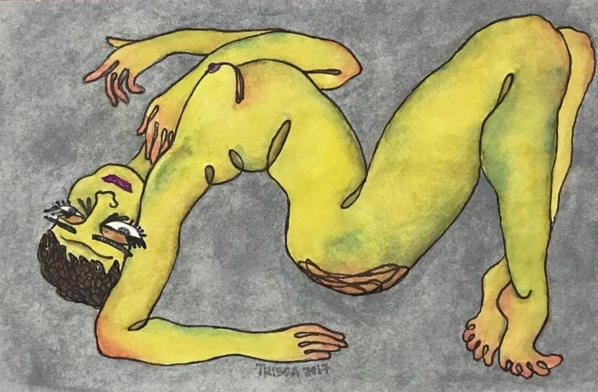 Watercolor and drawing on paper, (2017)