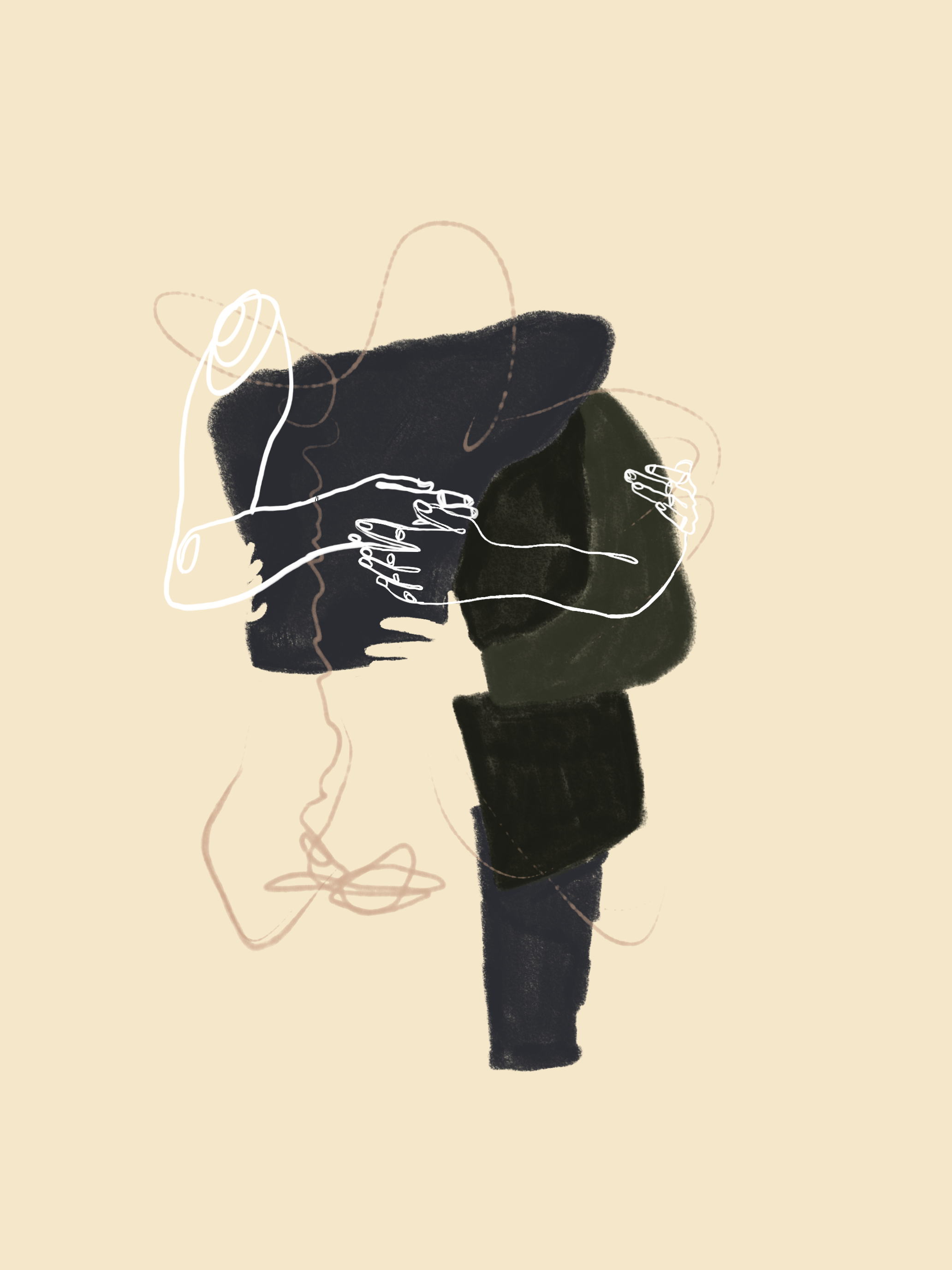 When We Were Together #1   (2026), 
  digital drawing 