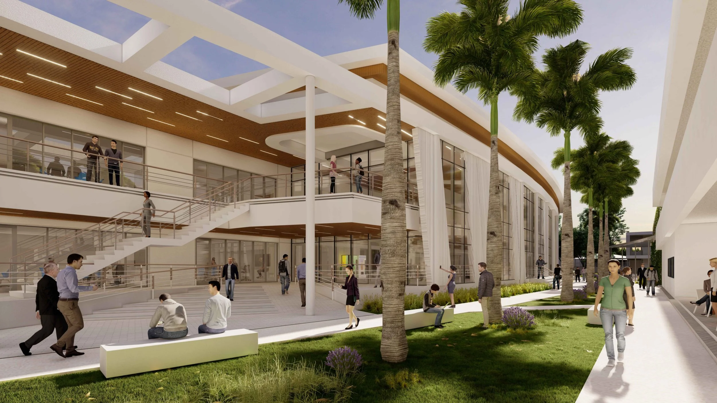 The Academic Building- Entrance