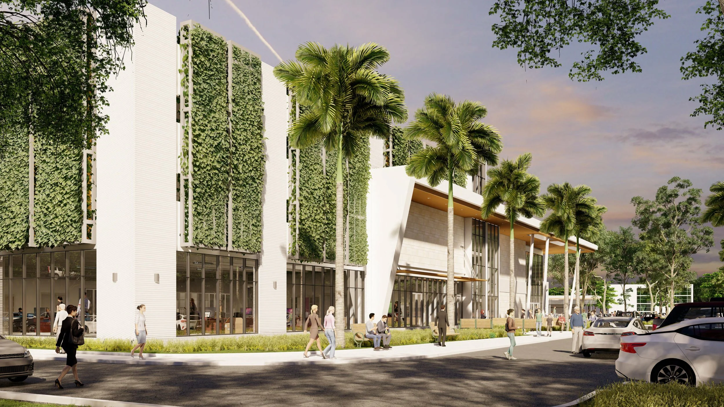 Gym/Garage South facade