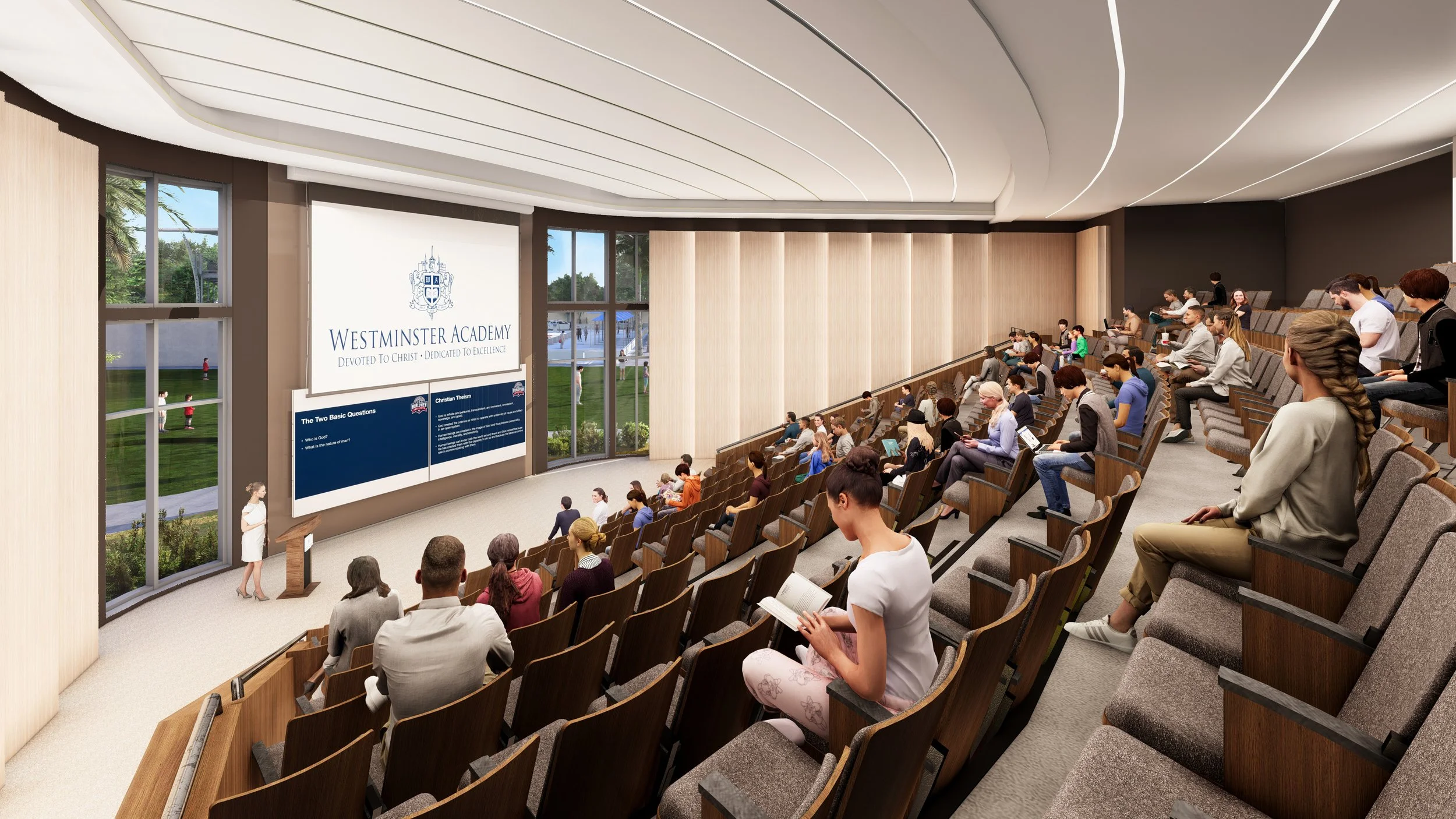 Rendering of the new Auditorium