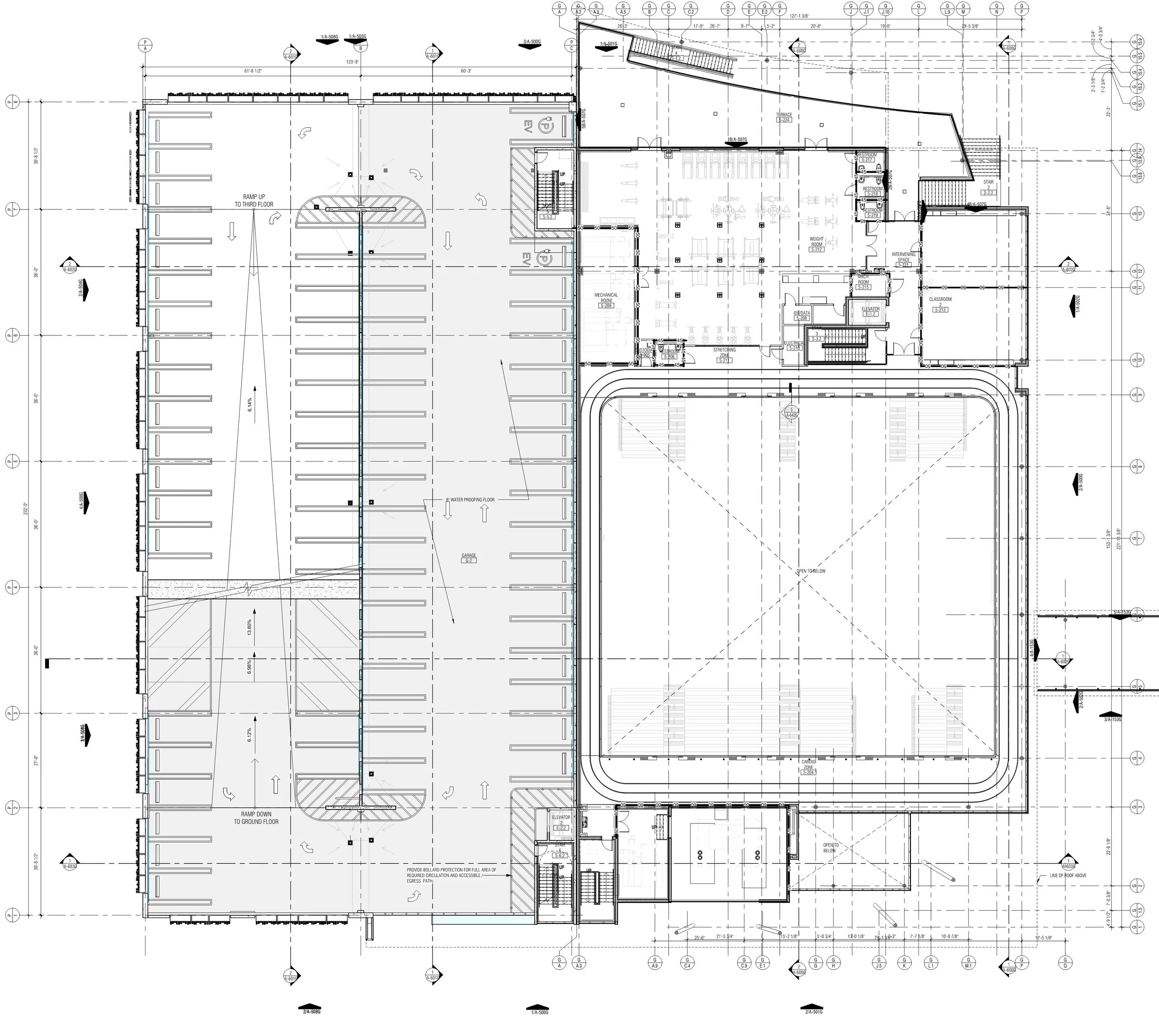 Phase 3 Gym/Garage Building- Second Floor Plan