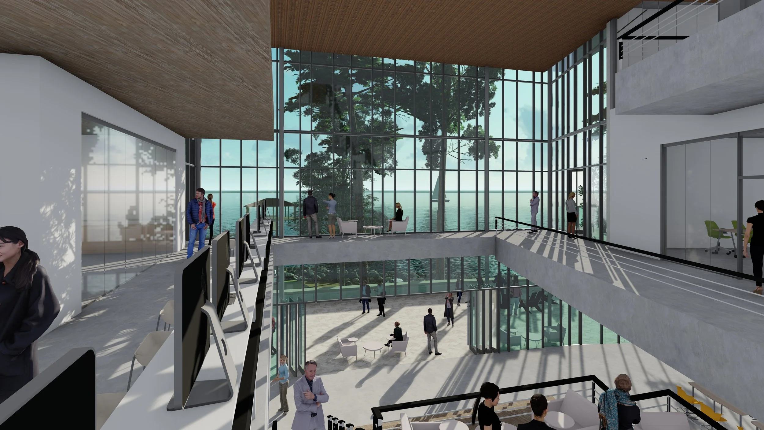 Social Stair view to the water