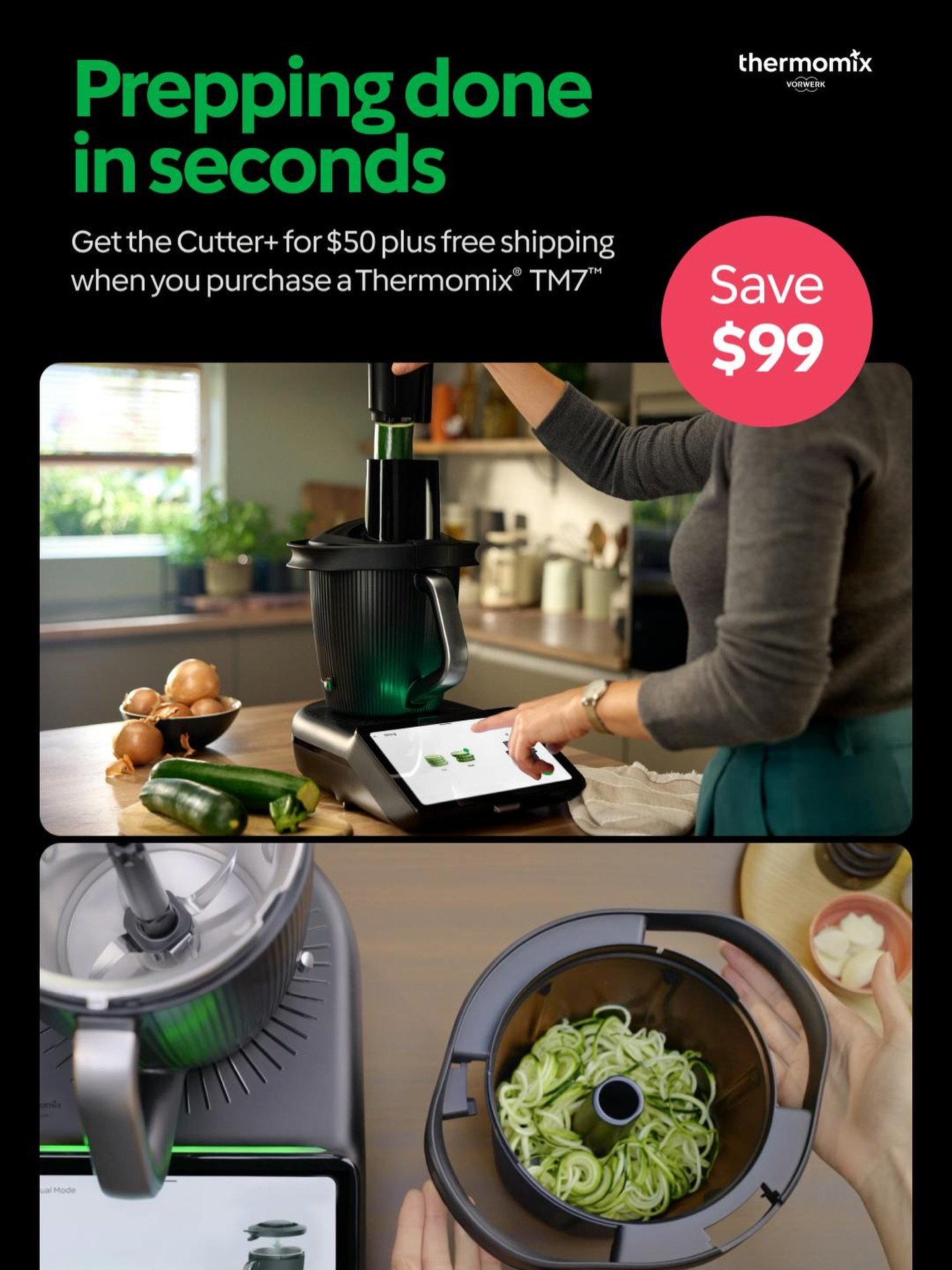 Get this perfect duo today! For the limited time, you can get  Cutter+ with your order for $49. [link under bio] #sanfrancisco #bayarea #thermomix #eastbay