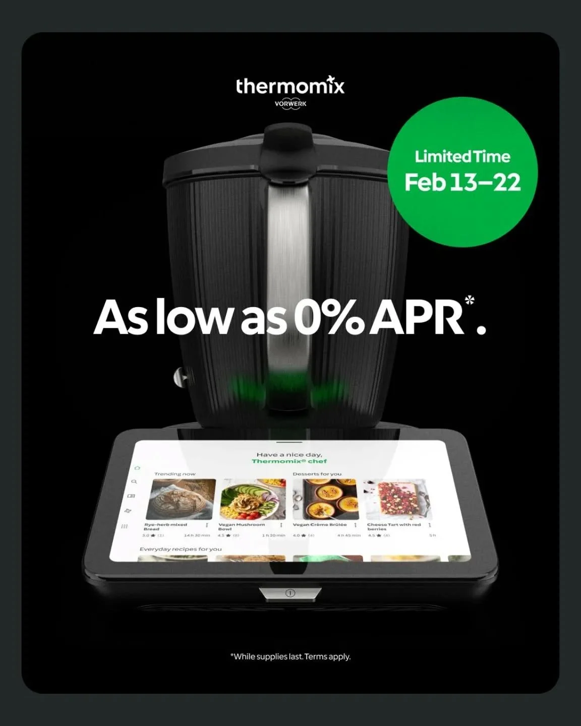 Special Deal Alert! Get yours today. Link under my bio and here
https://shop.thermomix.com/consultant/173781