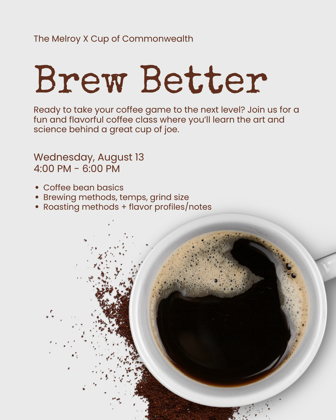 Brew better coffee
