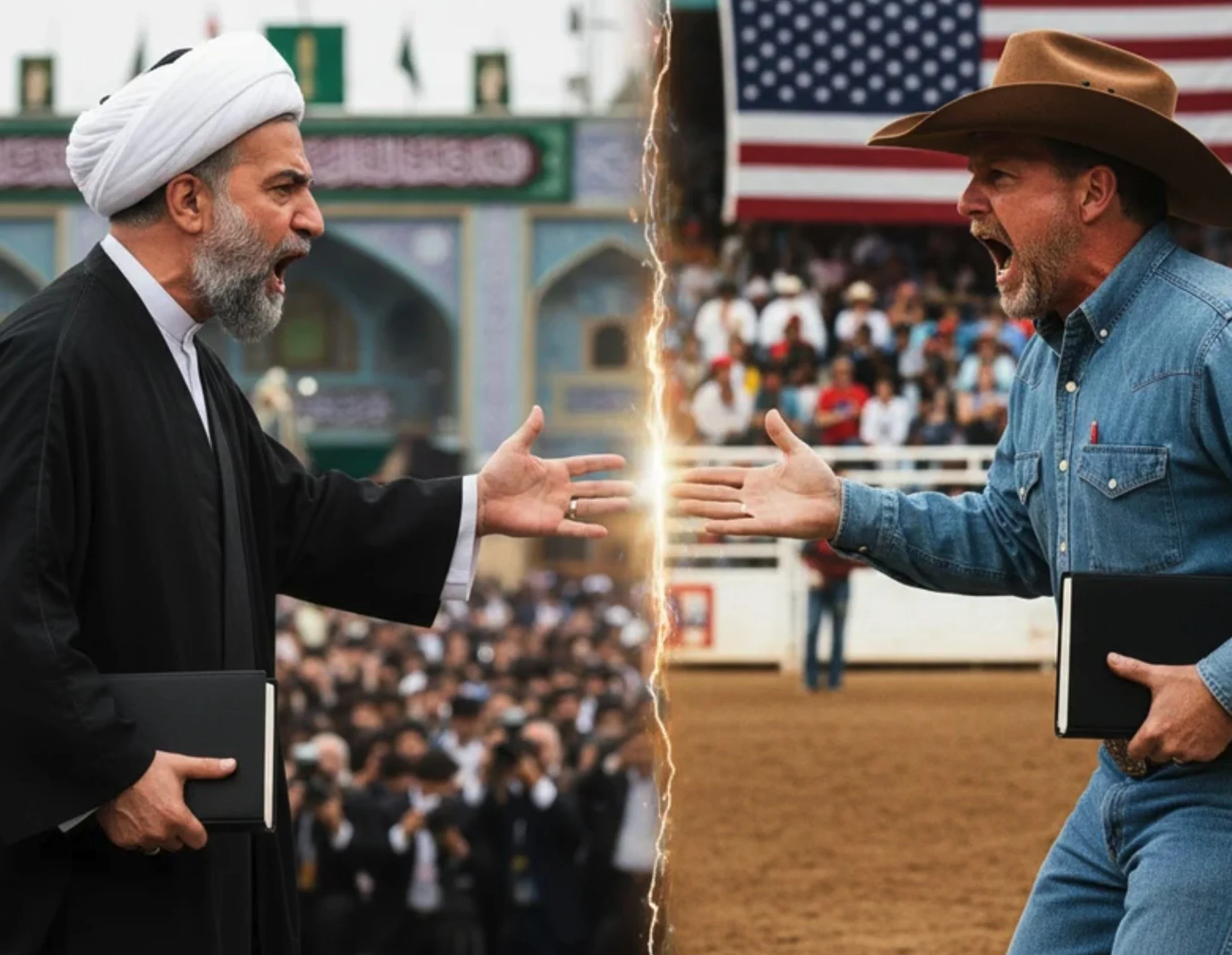 Iran - wars of narratives, the Great Satan, the Evil Empire, Angels and Demons.