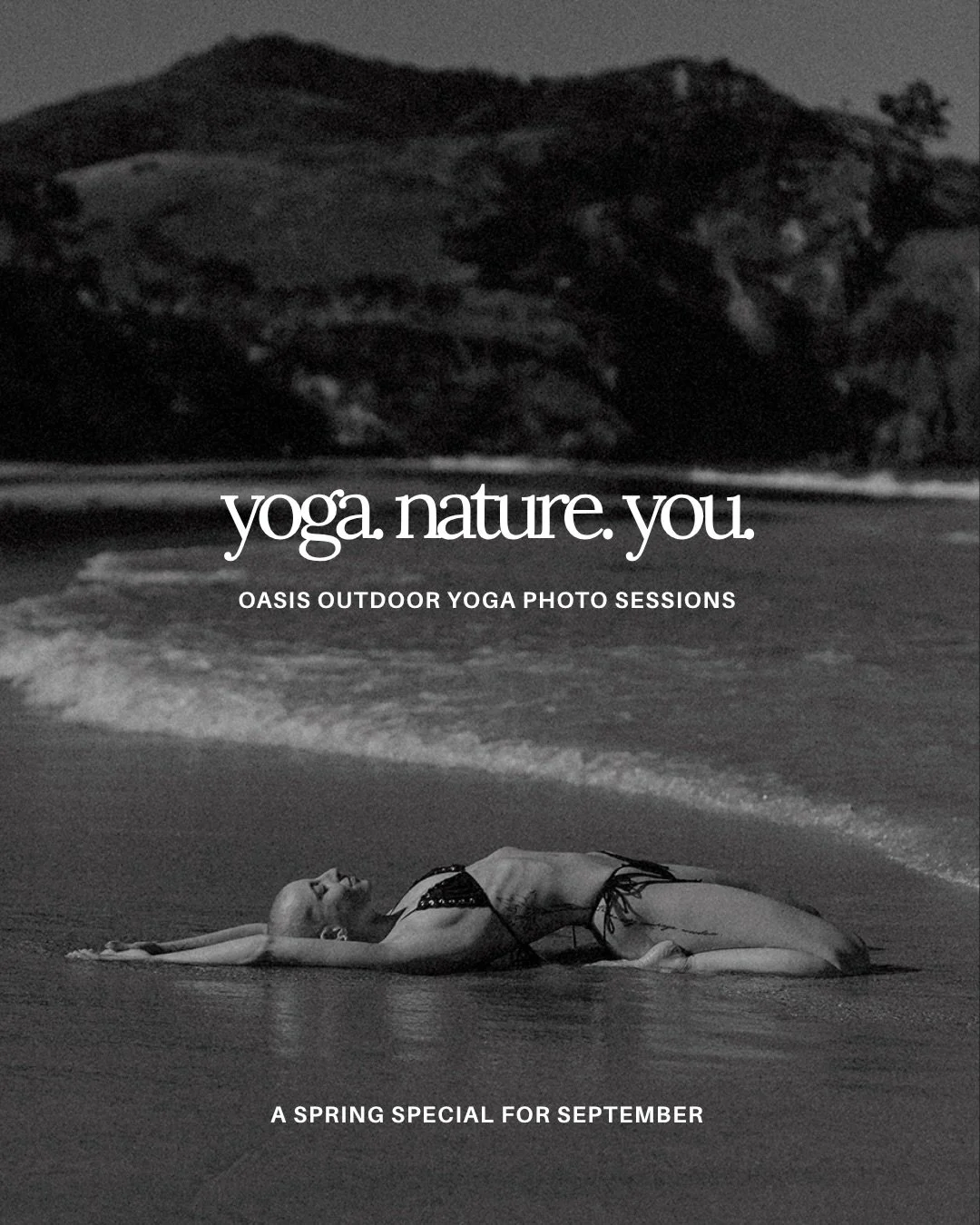 Yogis, I want you in front of my lens! 🧘&zwj;♀️ tag a friend who needs this 🙌🏻

15% off my 1.5hr Oasis sessions booked in September ~ for the yoga teachers and enthusiasts ready to be seen in their practice. 

link in bio or DM me. 🤍