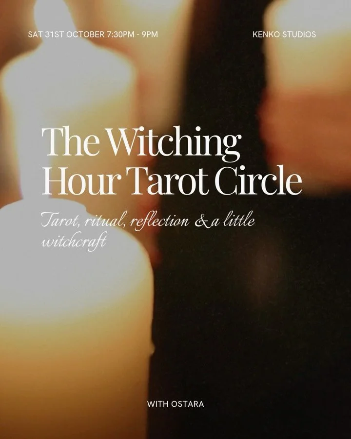 Halloween plans? You won&rsquo;t want to miss this evening 🖤

Join @oasiswithmae and @harmonybyjess practitioners at @thisisostara.nz for an intimate evening of tarot, ritual and feminine intuition. Together, we&rsquo;ll slow down, light the candles