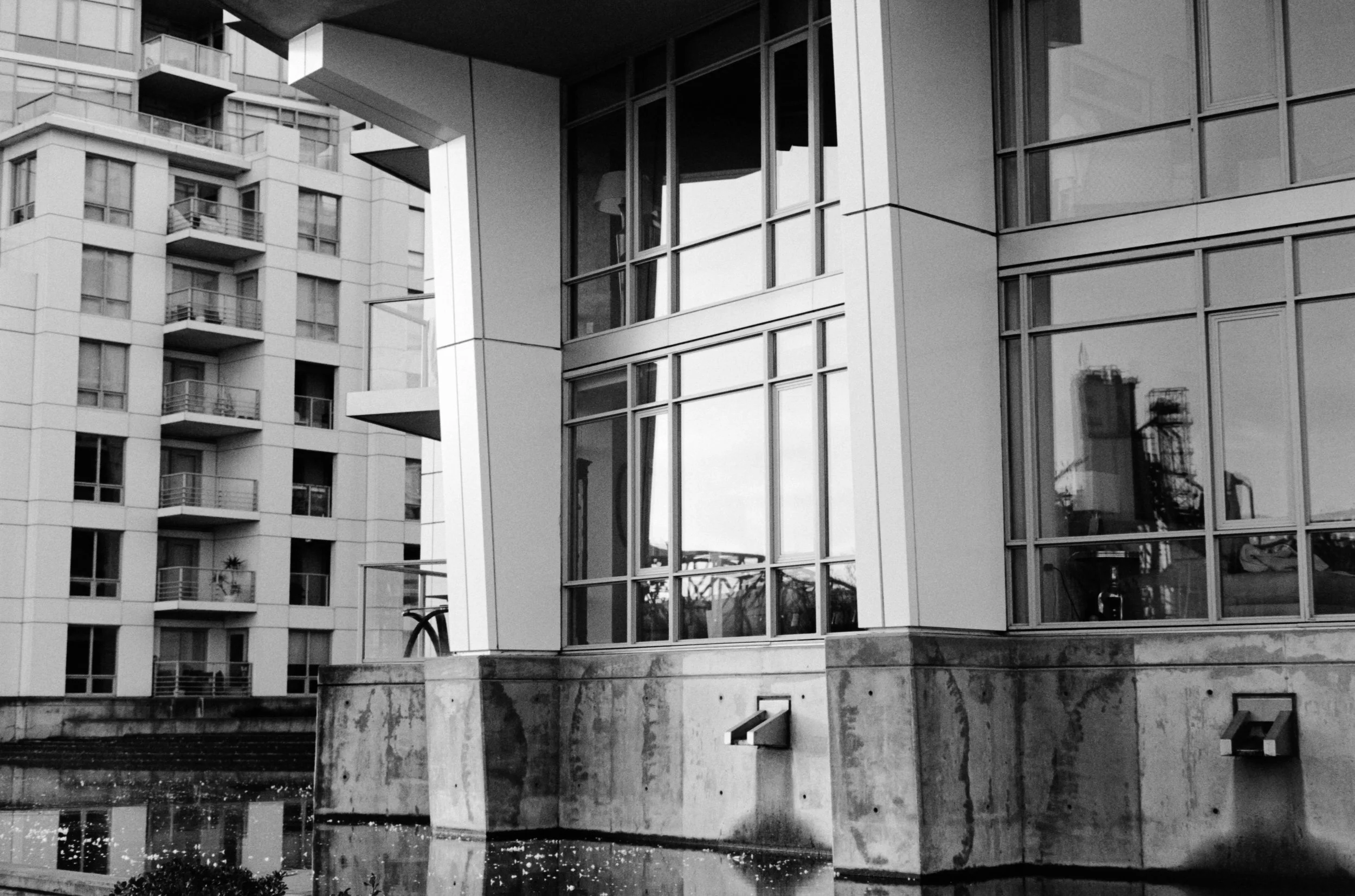 Reflected bridge in building window.jpg
