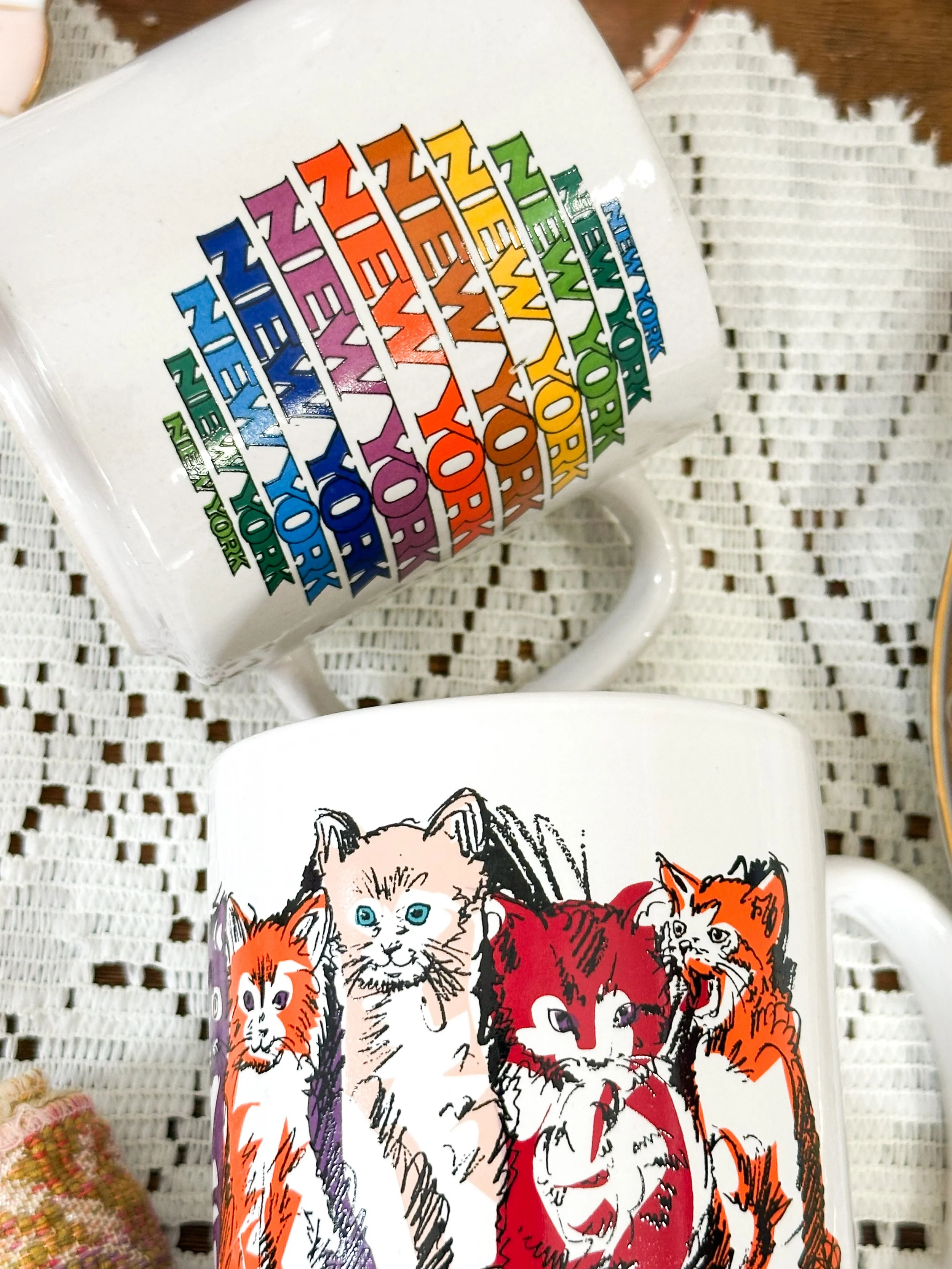 colorful mugs