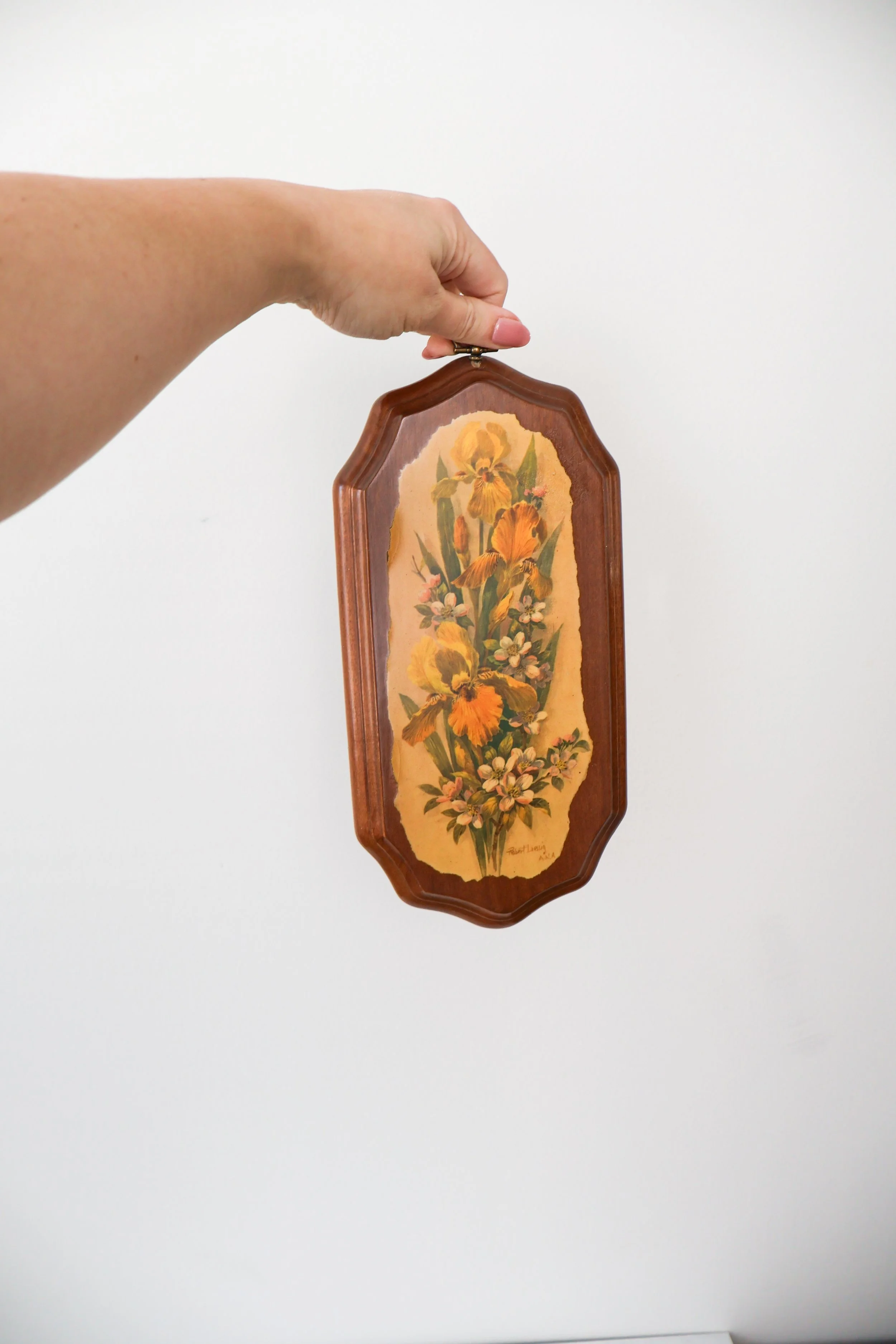 Wooden Floral Wall Hanging
