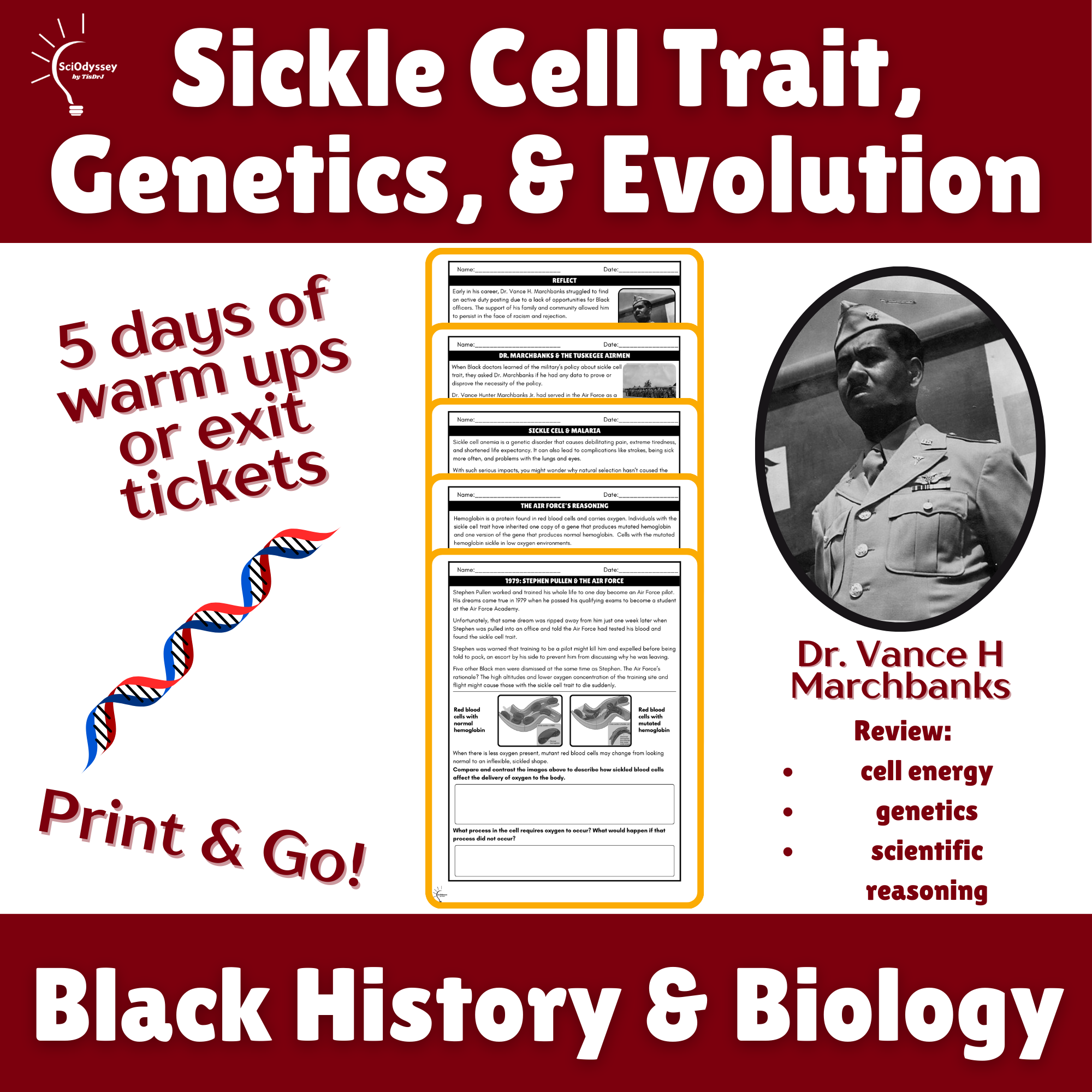 Black History in Biology Dr. Vance Marchbanks Evolution and Genetics