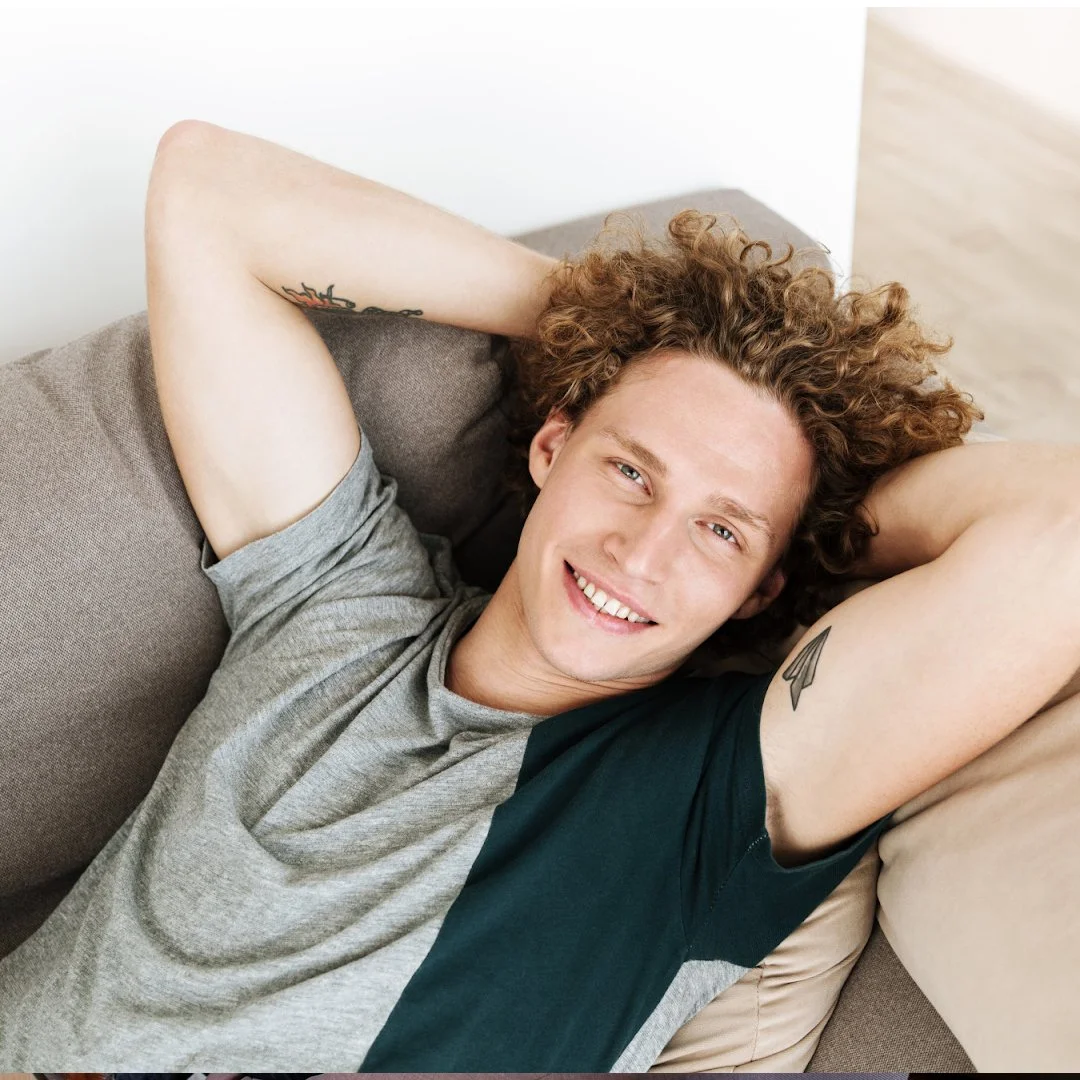 “Individual prioritizing self care as part of mental health support.”