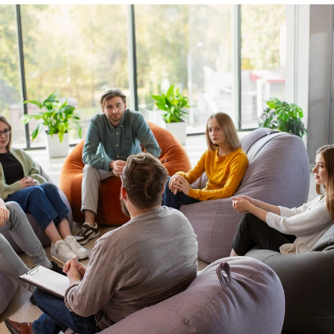 Group therapy support aimed at improving emotional health and long-term wellbeing