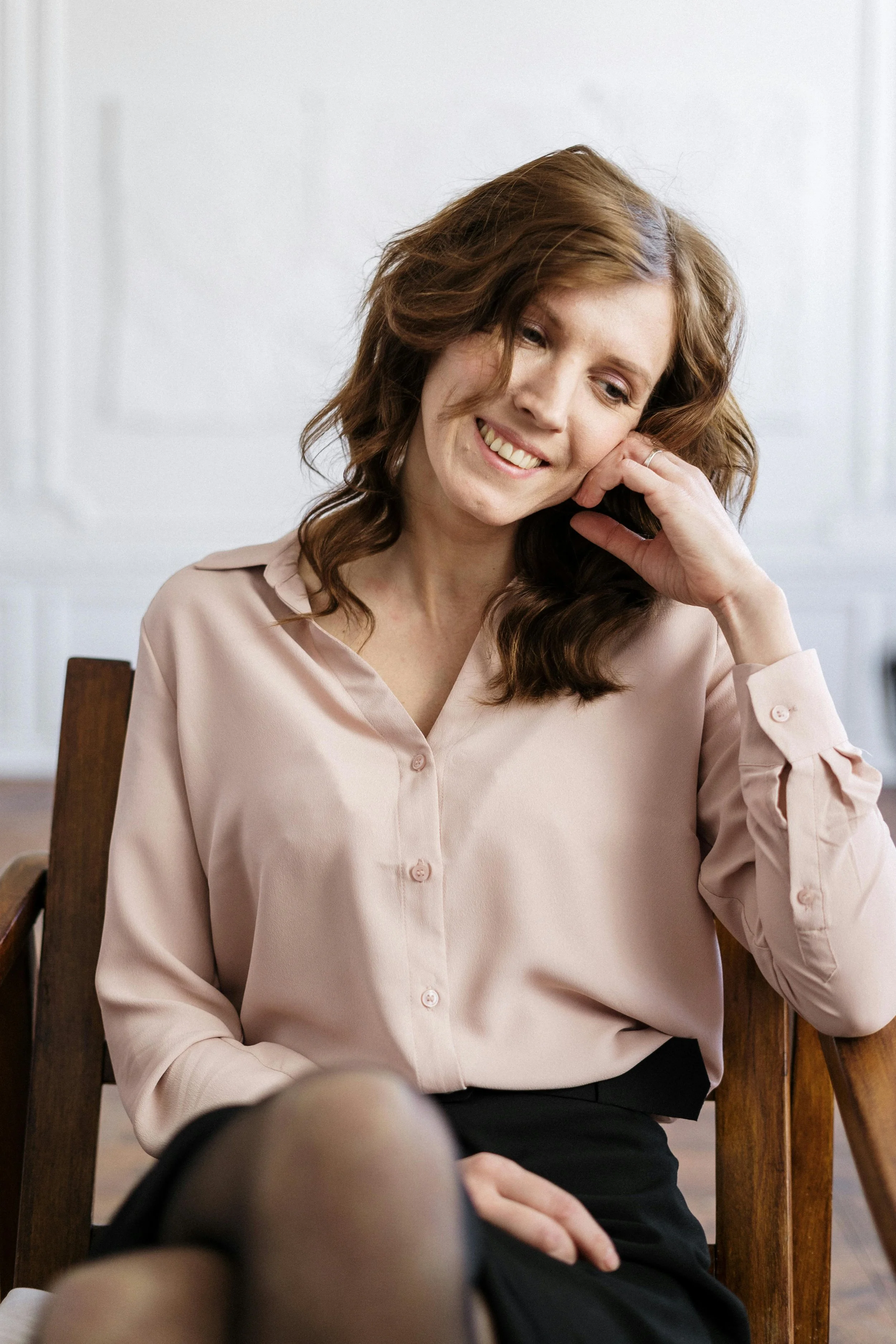 “Individual managing anxiety with coping strategies learned in therapy.”