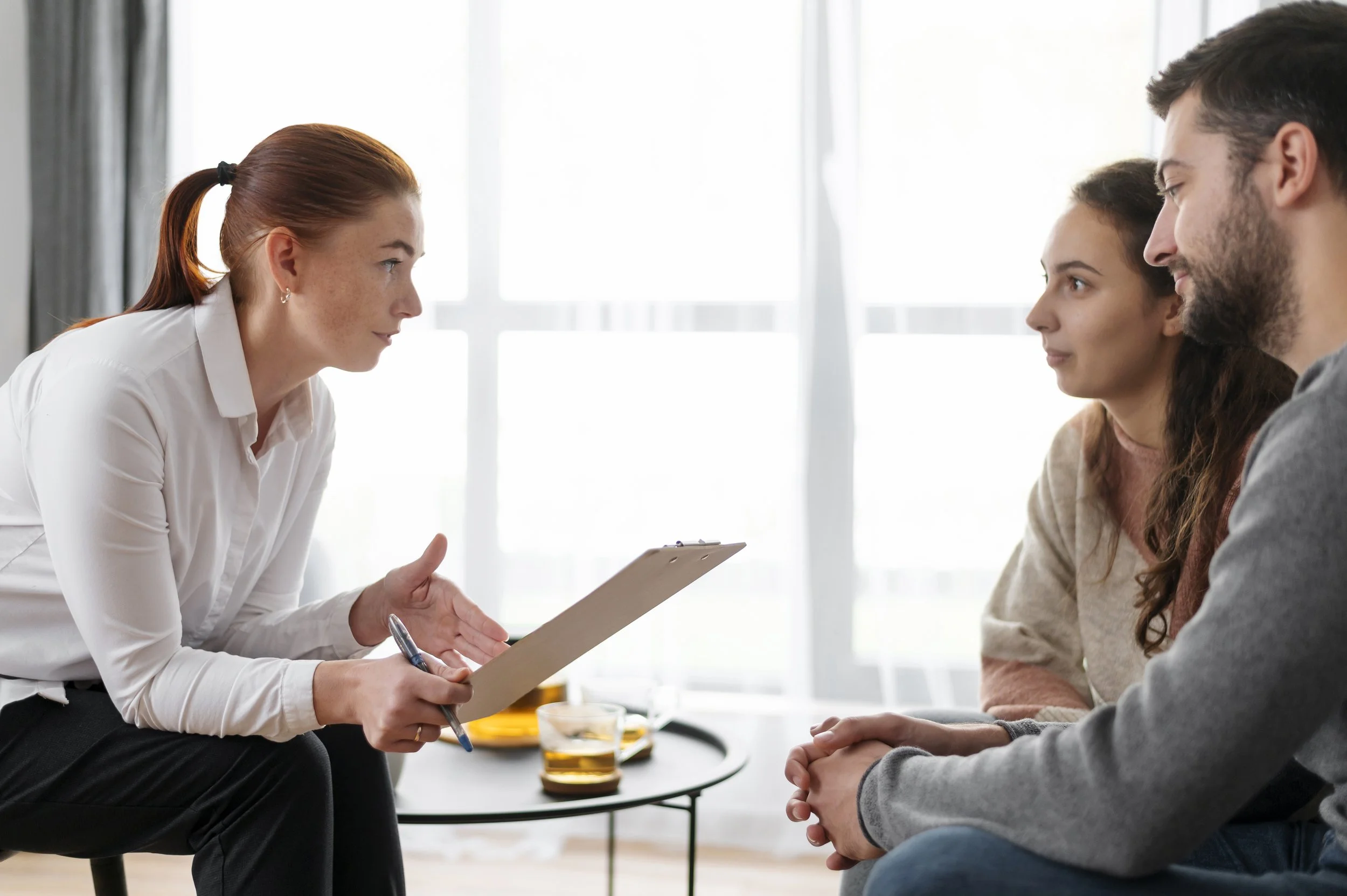 Person arriving at therapy session feeling nervous but ready to begin anxiety treatment.