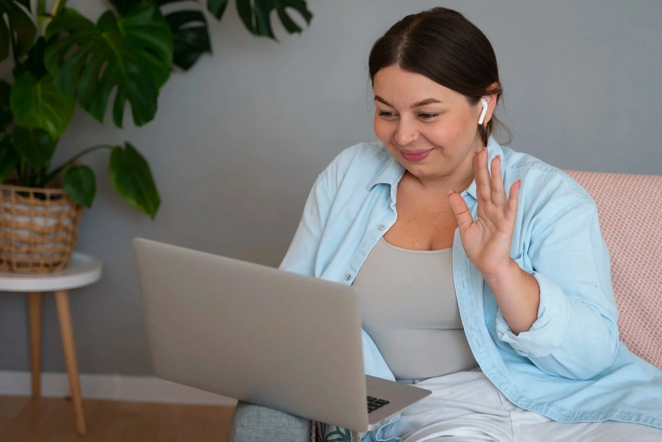 “Remote therapy session focused on anxiety, stress, and emotional wellbeing.”