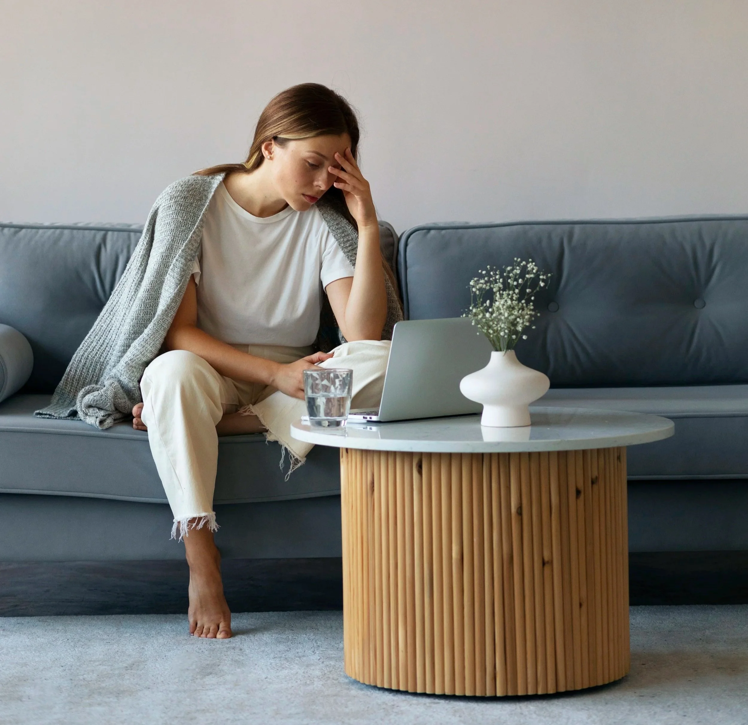 Woman managing daily responsibilities while struggling with undiagnosed ADHD symptoms.