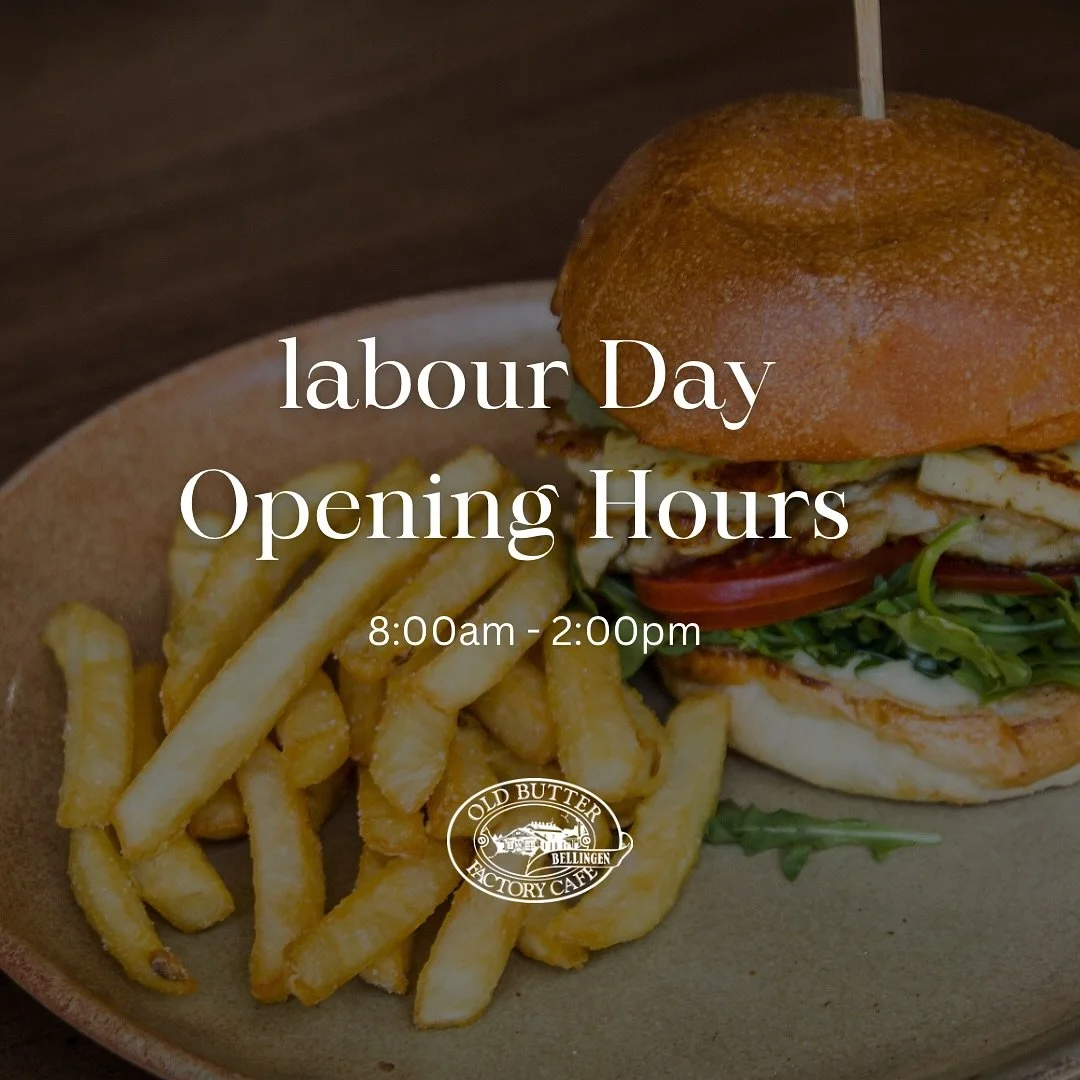 Yes, we&rsquo;re open this Labour Day! ☕️
8am&ndash;2pm &bull; Walk-ins welcome
Back to usual 8am&ndash;3pm  Tuesday.

#bellingeneats #oldbutterfactorycafe