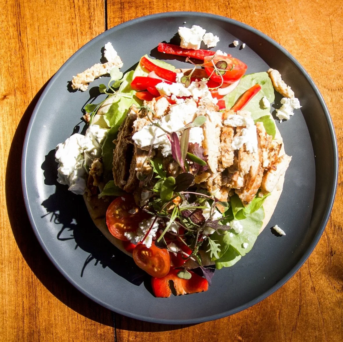Not to be dramatic, but our open chicken souvlaki might just be the one. Have you tried it yet?

#bellingeneats #oldbutterfactorycafe