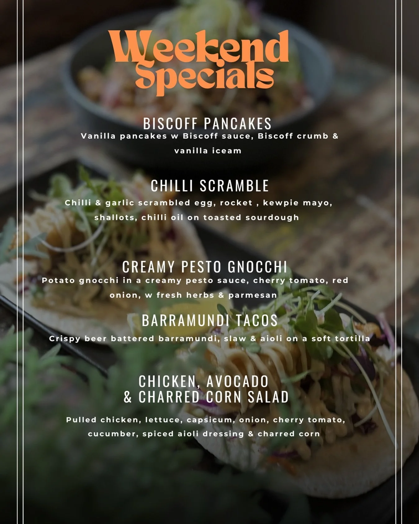 Specials have hit the board. 

See you this weekend ☀️

#bellingeneats #oldbutterfactorycafe