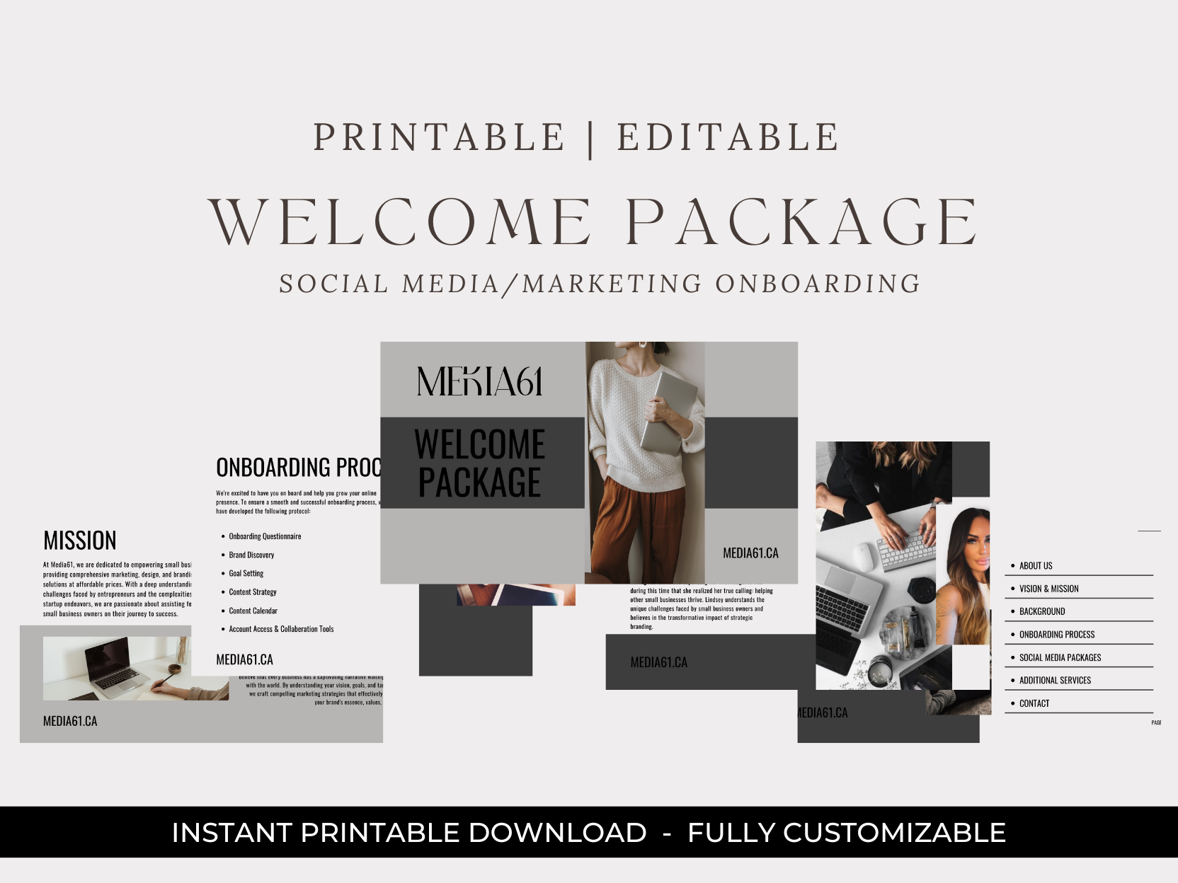 Social Media Client Welcome Package