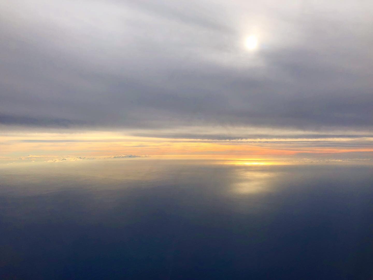 My flight home from Hilo this afternoon was super eerie and beautiful.