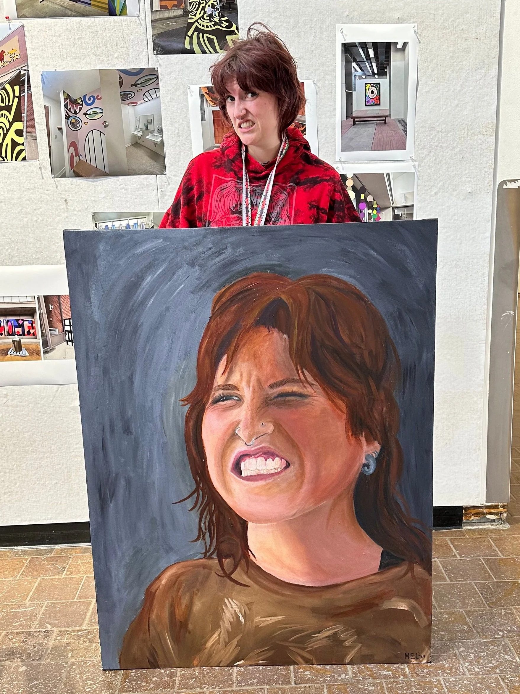 SELF PORTRAIT
36”x48” oil & acrylic paint on canvas
April 17,2024