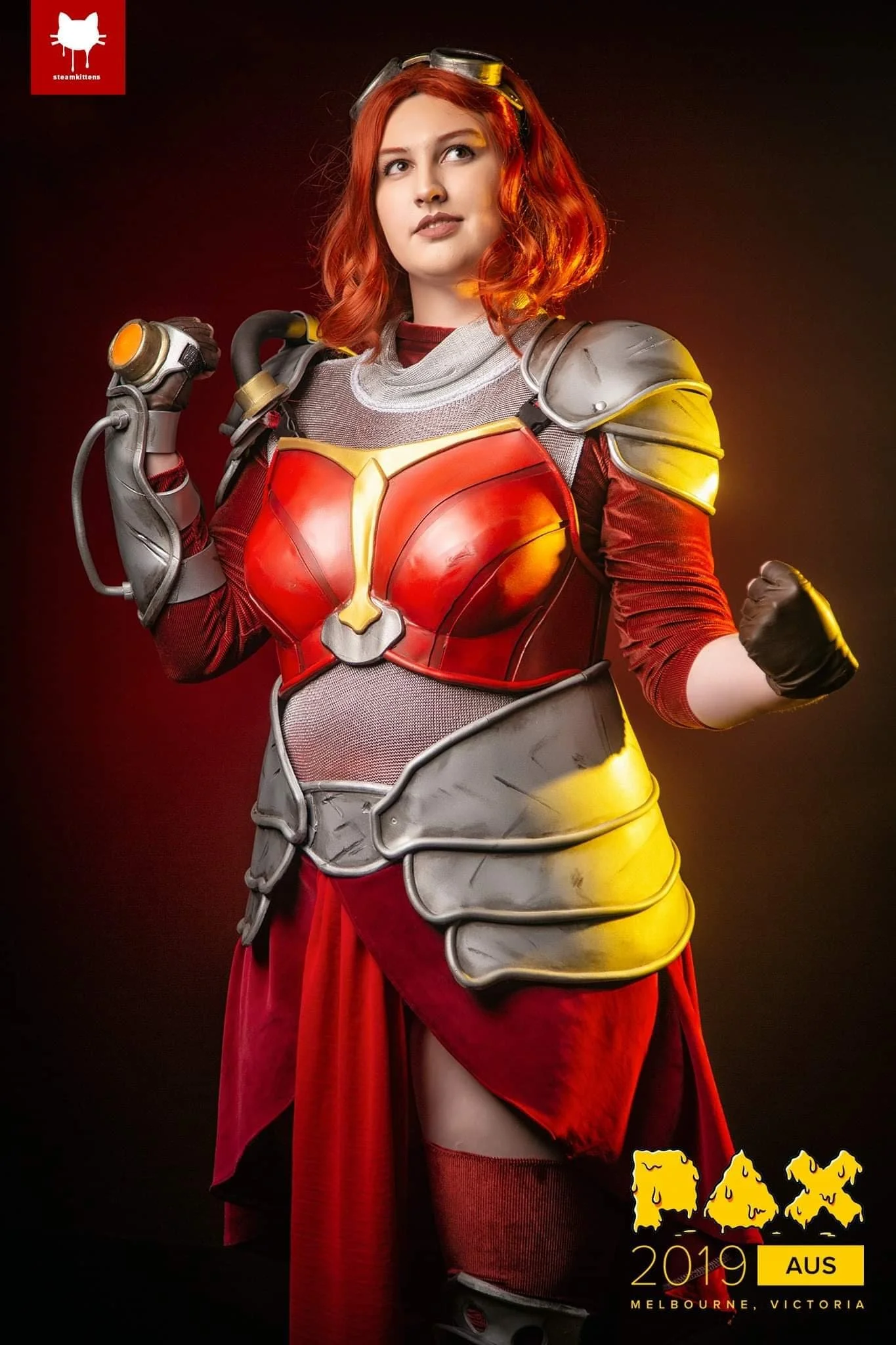 Chandra Nalaar - Magic: the Gathering
(2019)

Constructed with EVA foam, acrylic, LED lights, fabric. 

Photo: Steamkittens