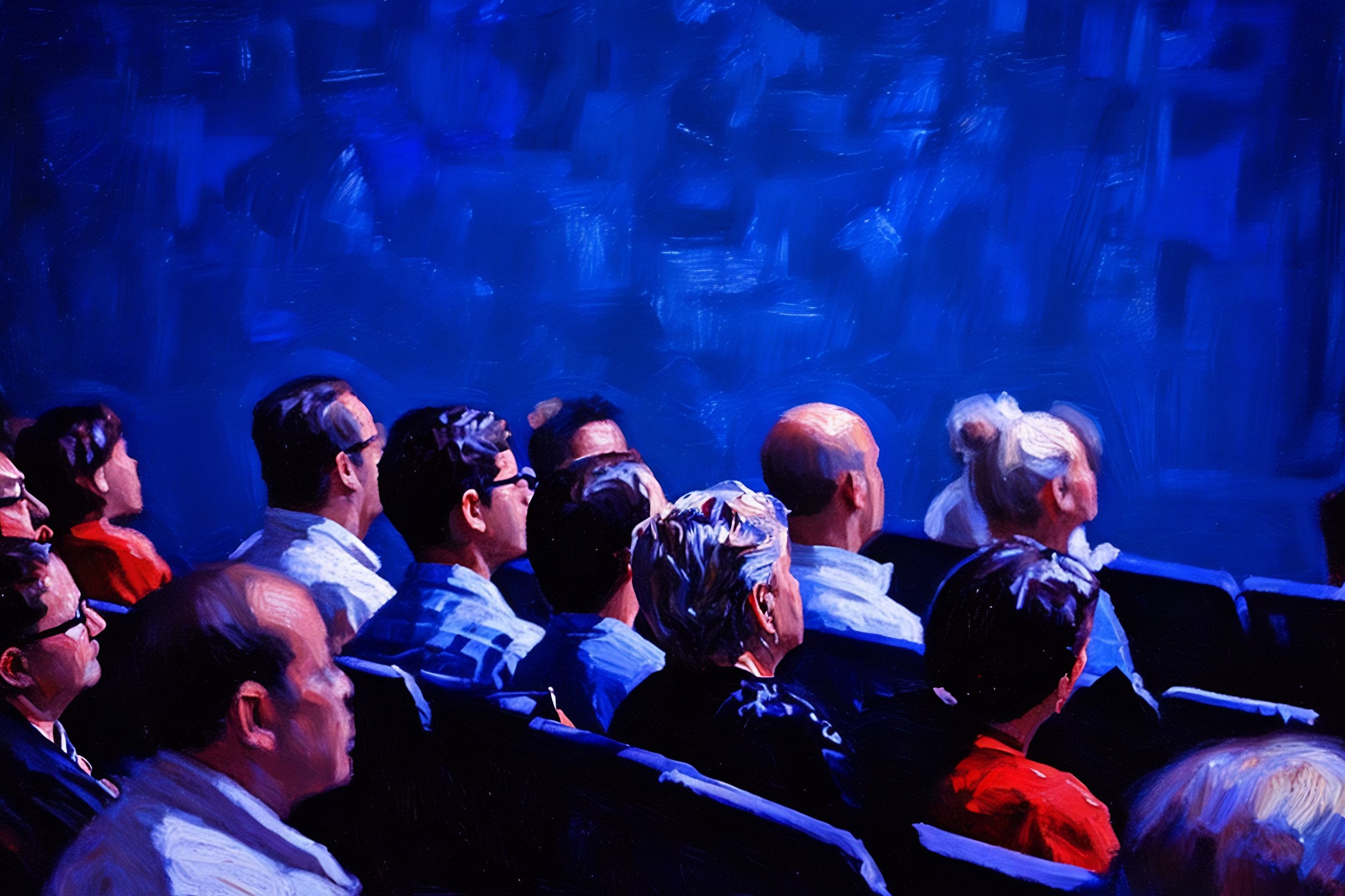 Group of professionals listening to a lecture
