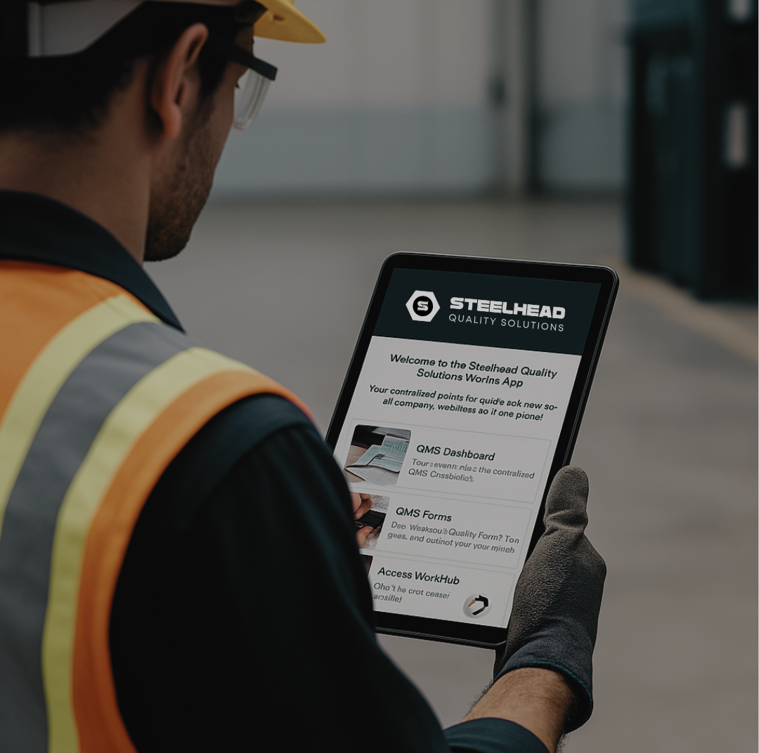 Quality team integrating QA/QC and inspection data on site