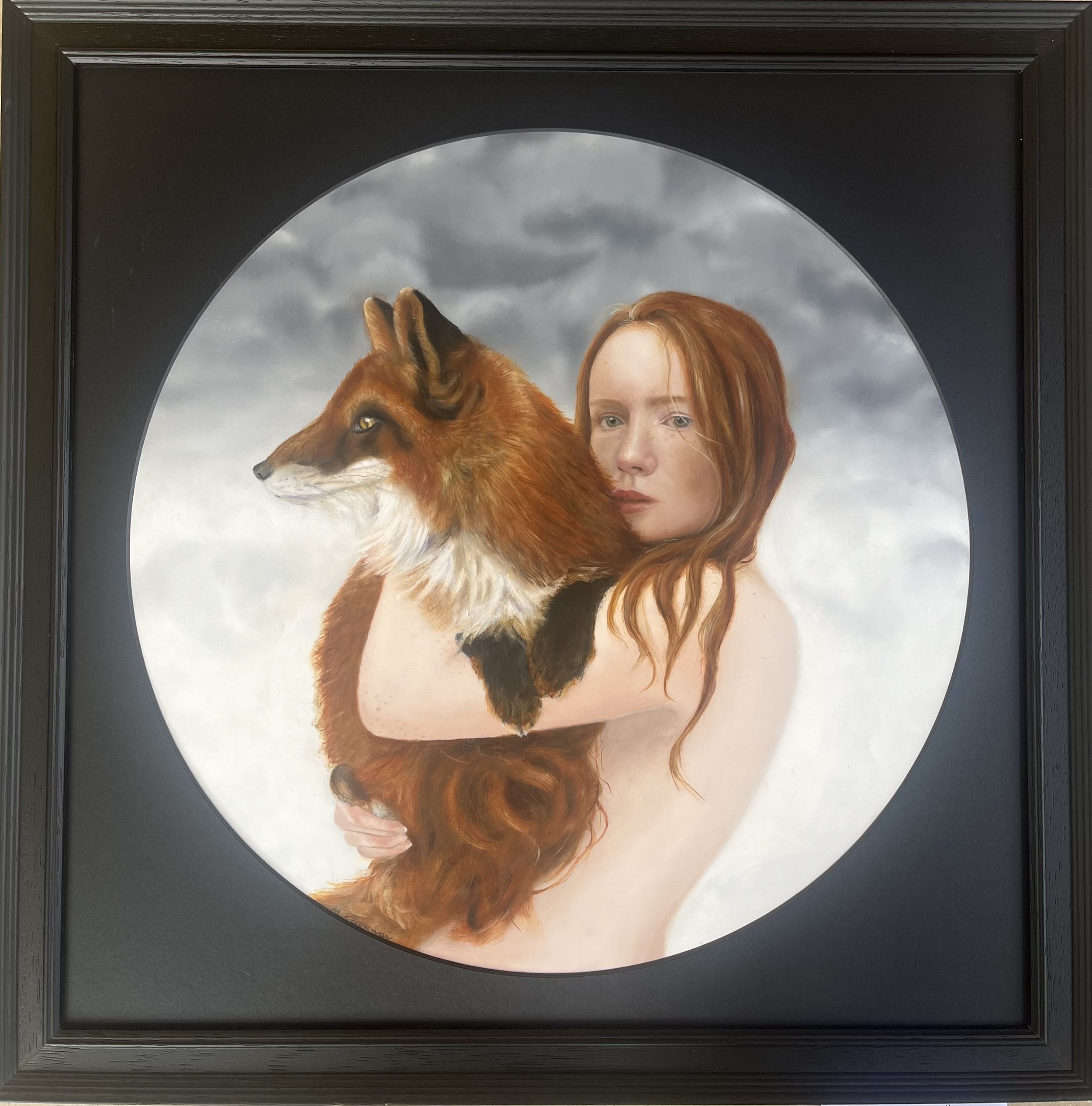 "Transformation", oil painting on aluminium