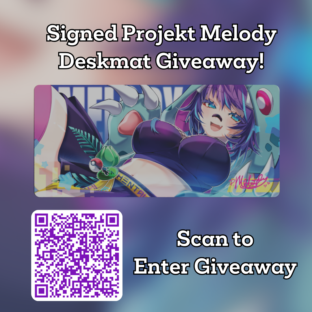 Projekt Melody Signed Deskmat Giveaway