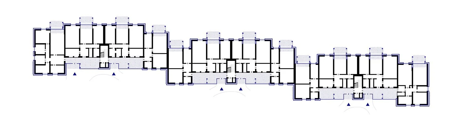 Eine Zeichnung des Erdgeschoss-Grundrisses.