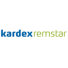 Kardex Remstar logo with blue and green text on a white background