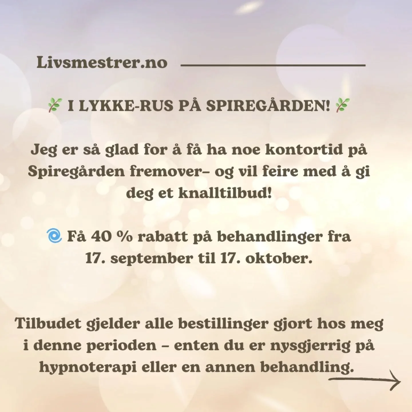 Ting blir ikke alltid som man tror, noen ganger kan det jo til &aring; med bli bedre🌸🪷Jeg er kjempeglad for &aring; skulle v&aelig;re litt i lokaler p&aring; Spireg&aring;rden fremover 😍 Timebestilling PM eller via livsmestrer.no