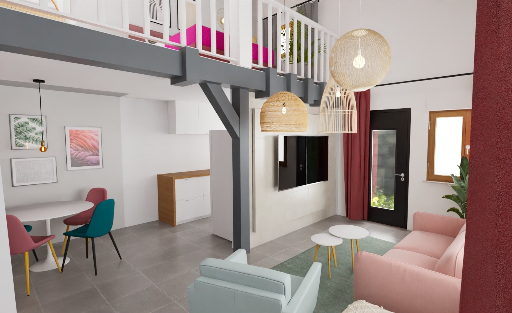 Rénovation d'un appartement à Forbach en Moselle par Marion Bur, décoratrice d'intérieur